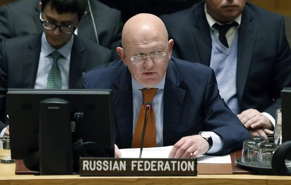 Постоянный представитель России при ООН Василий Небензя AP Photo/ Richard Drew