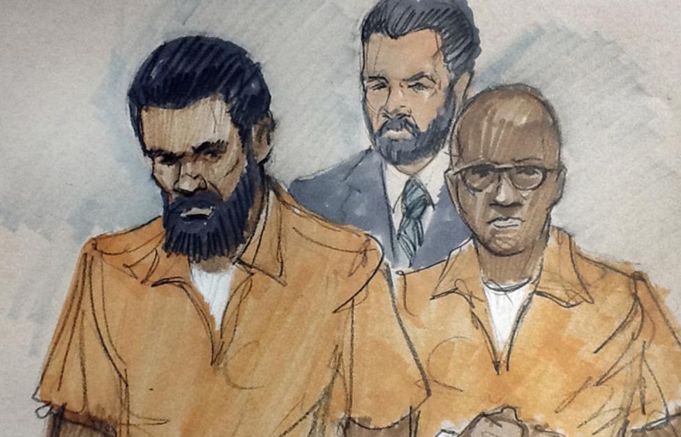 Джонас Эдмондс (слева )и Хасан Эдмондс (справа) AP Photo/ Tom Gianni