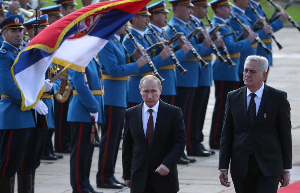 Президент России Владимир Путин и президент Сербии Томислав Николич Михаил Метцель/ ТАСС 