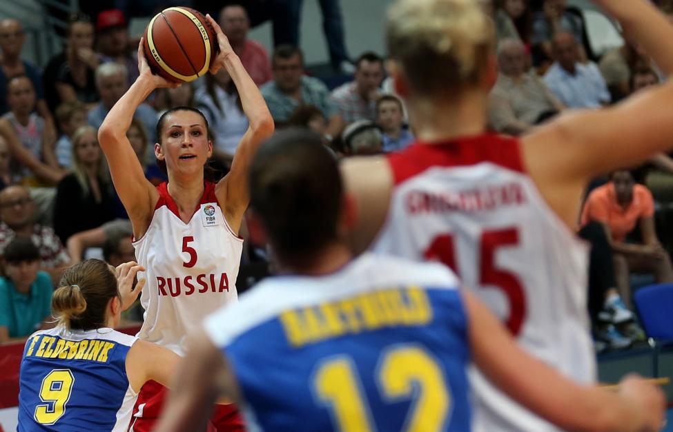 Игрок сборной России Евгения Белякова ИТАР-ТАСС/ Сергей Фадеичев