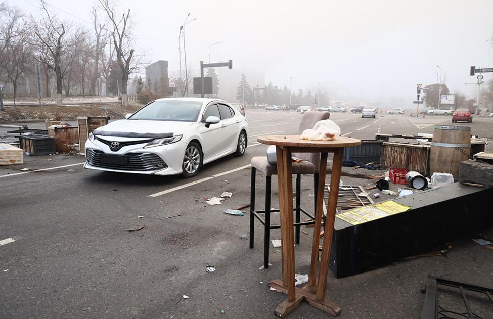 Последствия беспорядков в Алма-Ате Валерий Шарифулин/ТАСС