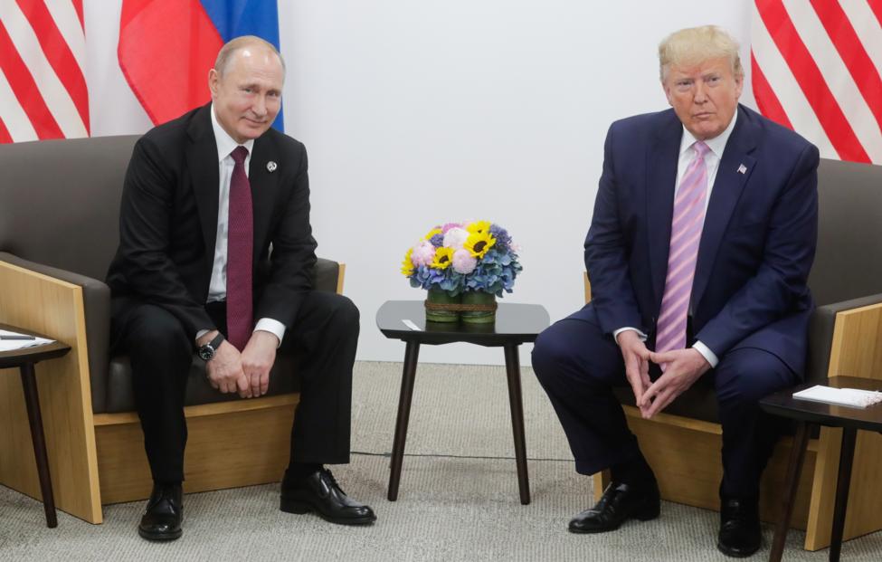 Президент России Владимир Путин и президент США Дональд Трамп Михаил Метцель/ ТАСС