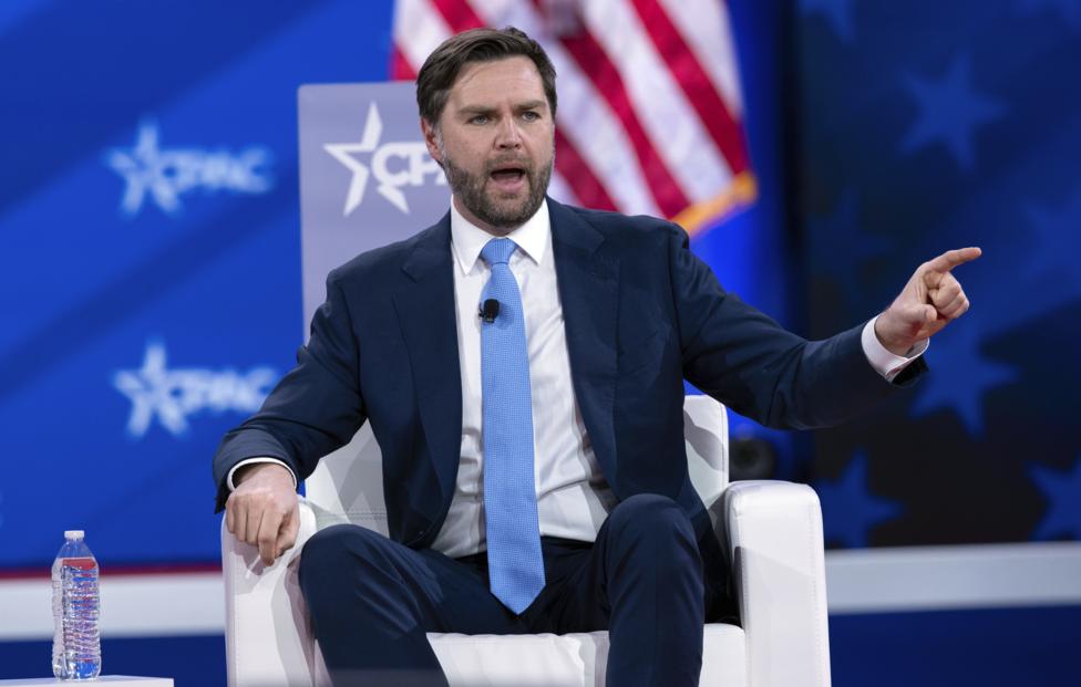 Вице-президент США Джей Ди Вэнс. AP Photo/ Jose Luis Magana
