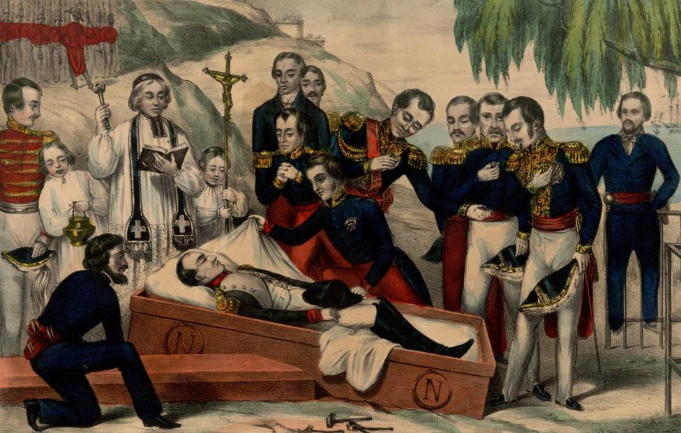 Открытие гроба Наполеона I на острове Св. Елены в 1840 году. Bibliothèque nationale de France
