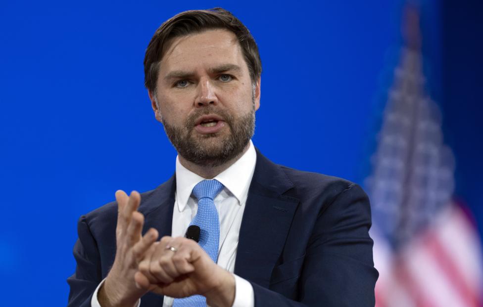 Вице-президент США Джей Ди Вэнс. AP Photo/ Manuel Balce Ceneta