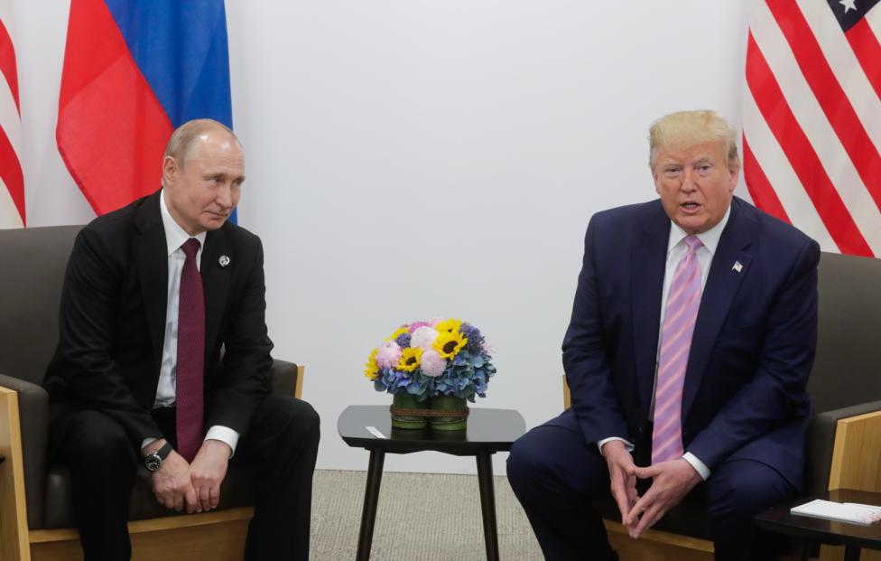 Президент России Владимир Путин и президент США Дональд Трамп. Михаил Метцель/ ТАСС