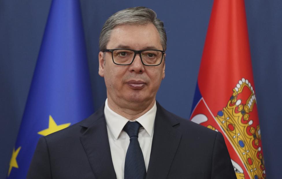 Президент Сербии Александр Вучич. AP Photo/ Darko Vojinovic