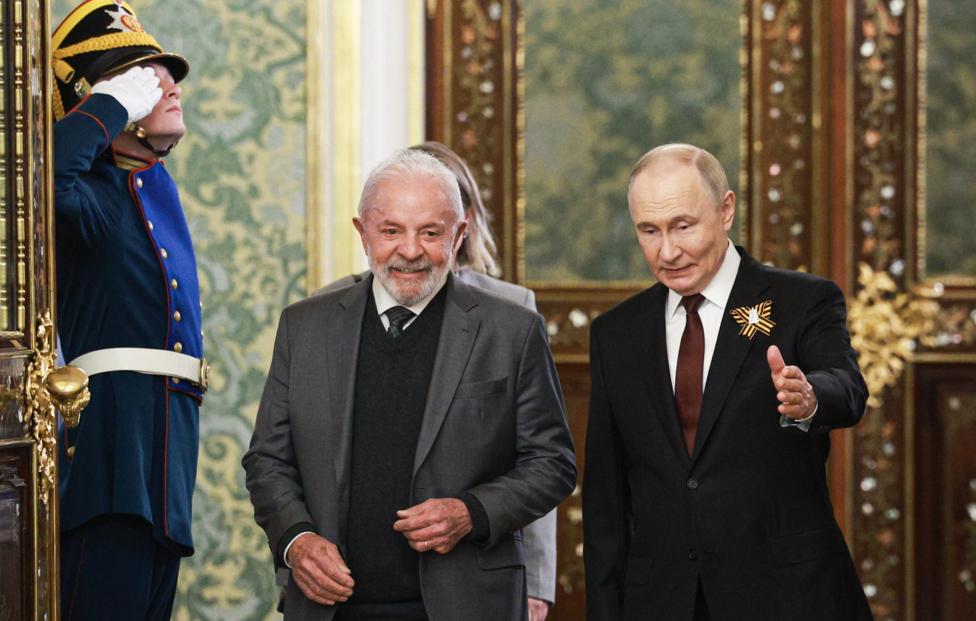 Президент Бразилии Луис Инасиу Лула да Силва и президент РФ Владимир Путин. Александр Щербак/ ТАСС