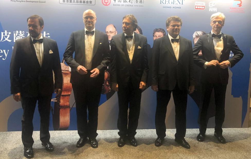 Участники квартета им. А. Бородина и декан фортепианного факультета Московской государственной консерватории имени П. И. Чайковского Андрей Писарев (справа) Евгений Пахомов/ ТАСС​