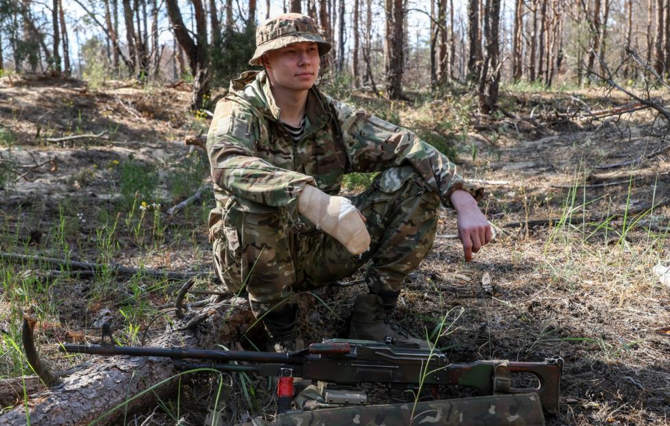 Военнослужащий 61-й бригады морской пехоты Северного флота с позывным Малой. Алексей Коновалов/ ТАСС