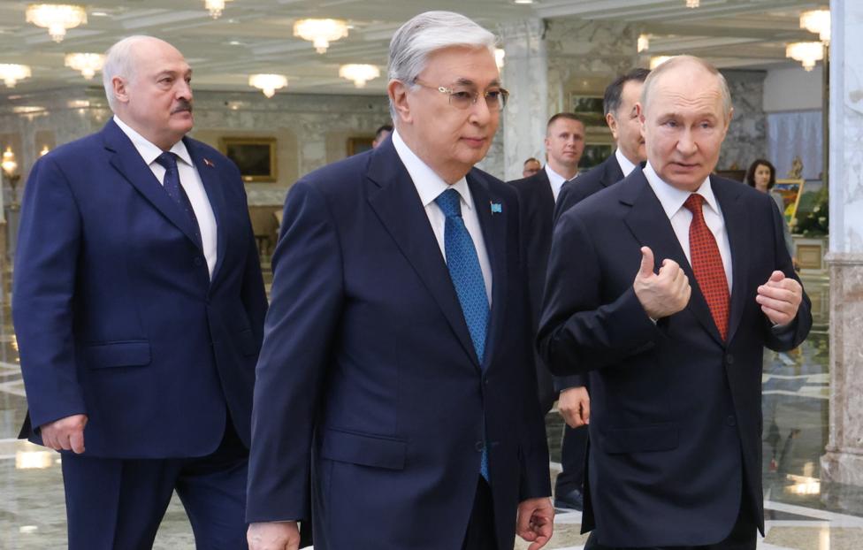 Президент Казахстана Касым-Жомарт Токаев и президент России Владимир Путин. Сергей Карпухин/ ТАСС