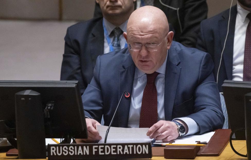 Постоянный представитель России при ООН Василий Небензя. AP Photo/ Yuki Iwamura