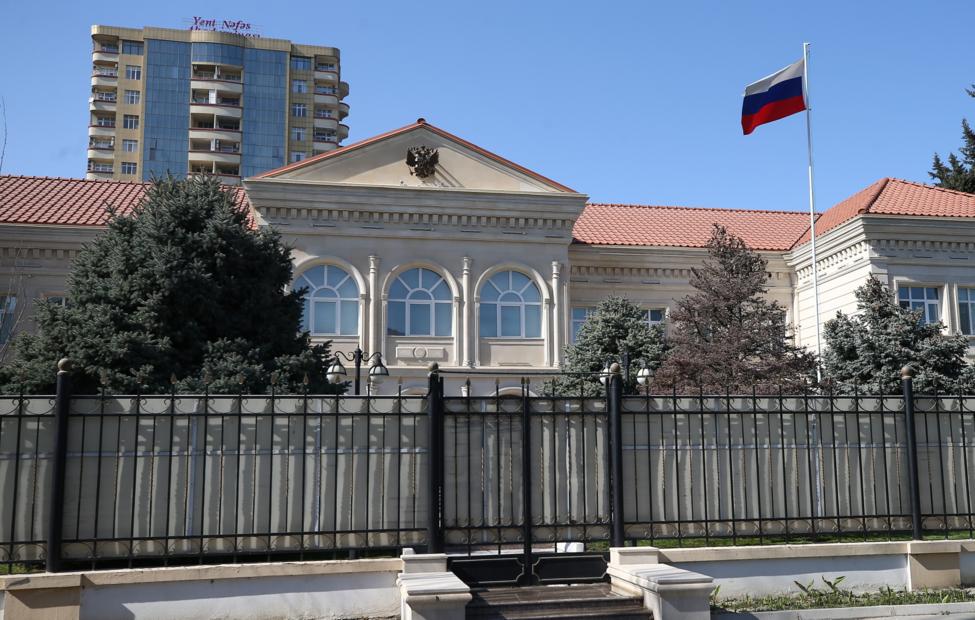 Здание посольства России в Азербайджане. Егор Алеев/ ТАСС