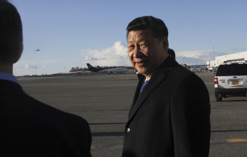 Председатель КНР Си Цзиньпин в Анкоридже. ASSOCIATED PRESS/ Mark Thiessen
