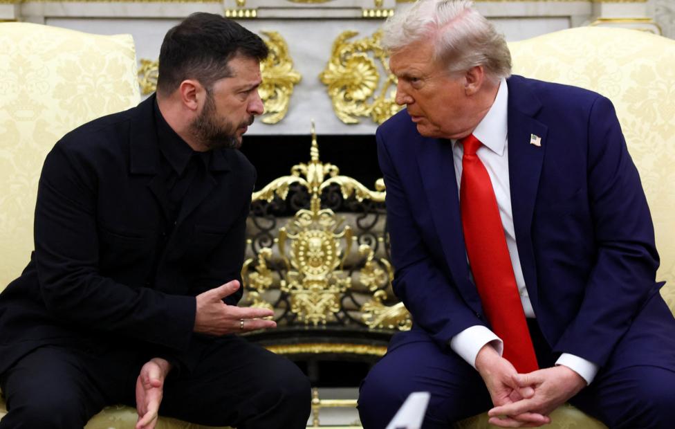 Владимир Зеленский и президент США Дональд Трамп. REUTERS/ Kevin Lamarque