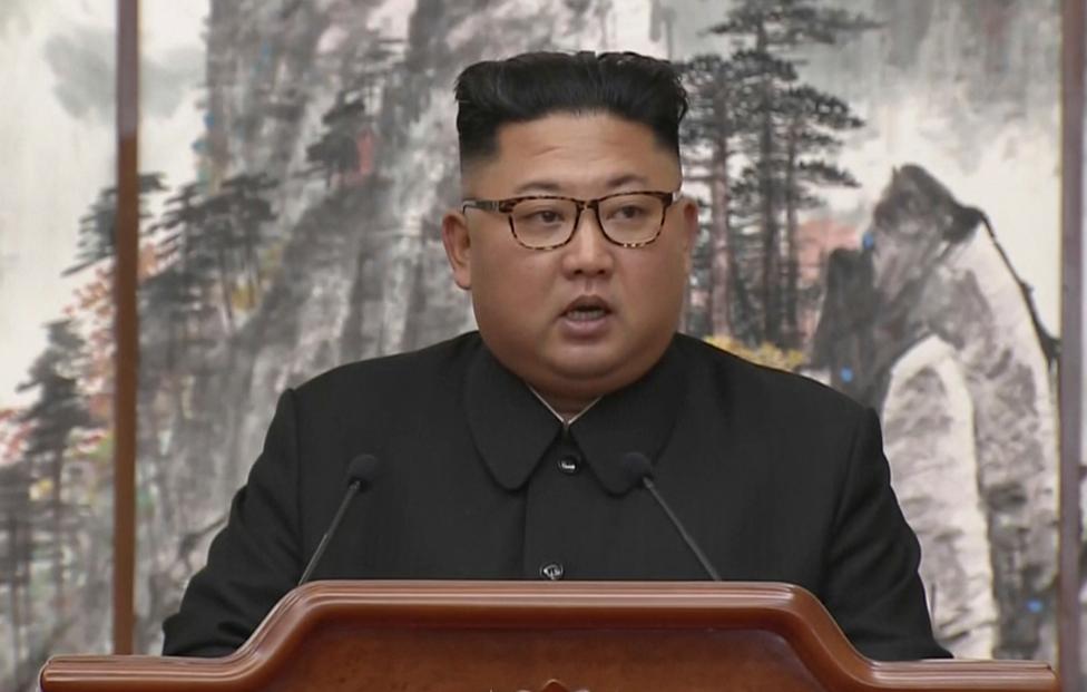 Лидер КНДР Ким Чен Ын. Korea Broadcasting System via AP