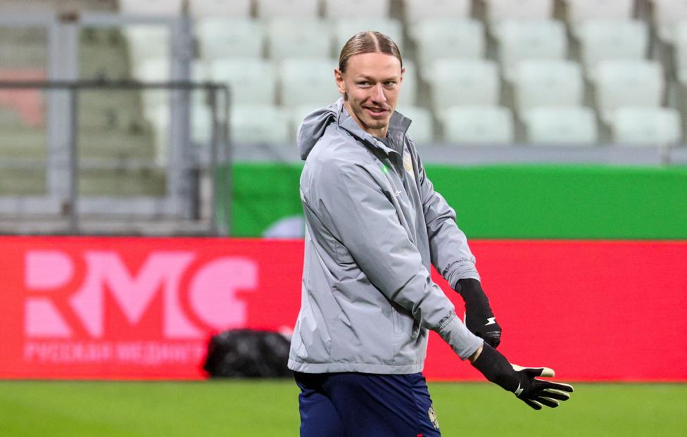 Вратарь сборной России Матвей Сафонов  Дмитрий Рогулин/ ТАСС