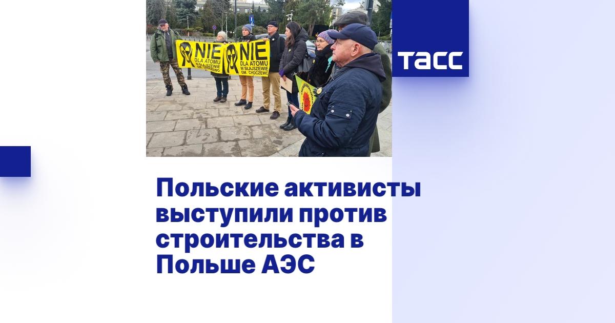 Польские активисты выступили против строительства в Польше АЭС