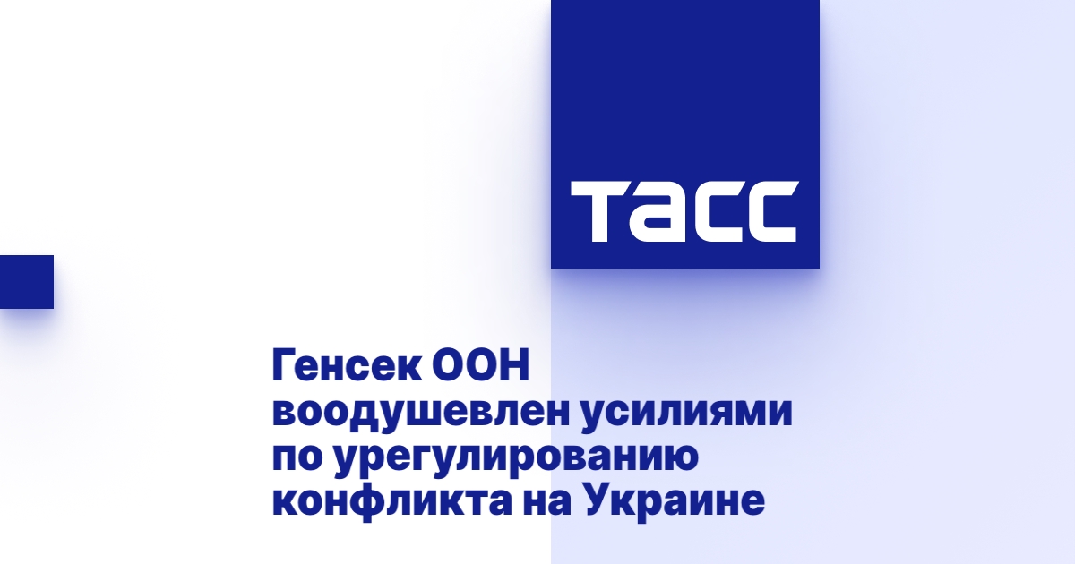 Генсек ООН воодушевлен усилиями по урегулированию конфликта на Украине