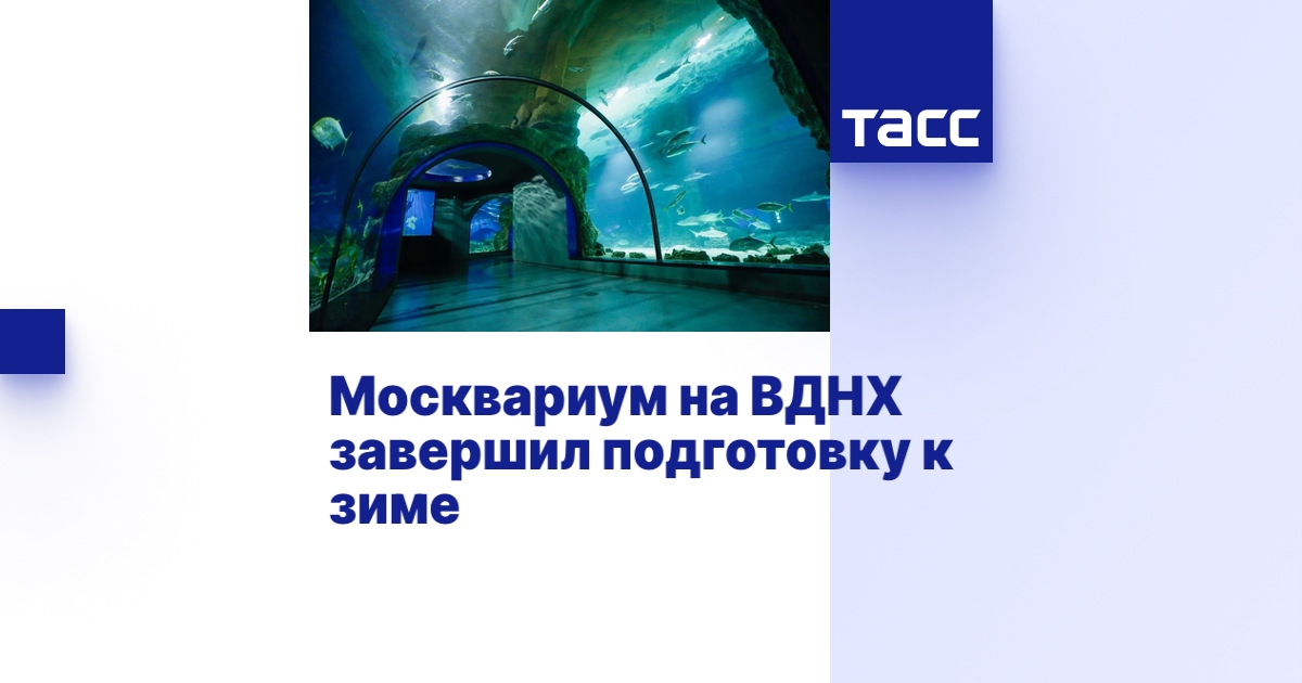 Москвариум на ВДНХ завершил подготовку к зиме